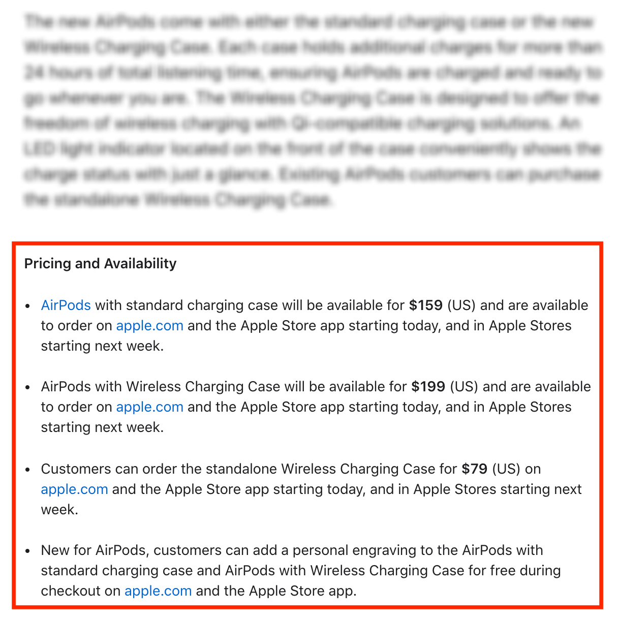 Apple Press Release Readbility
