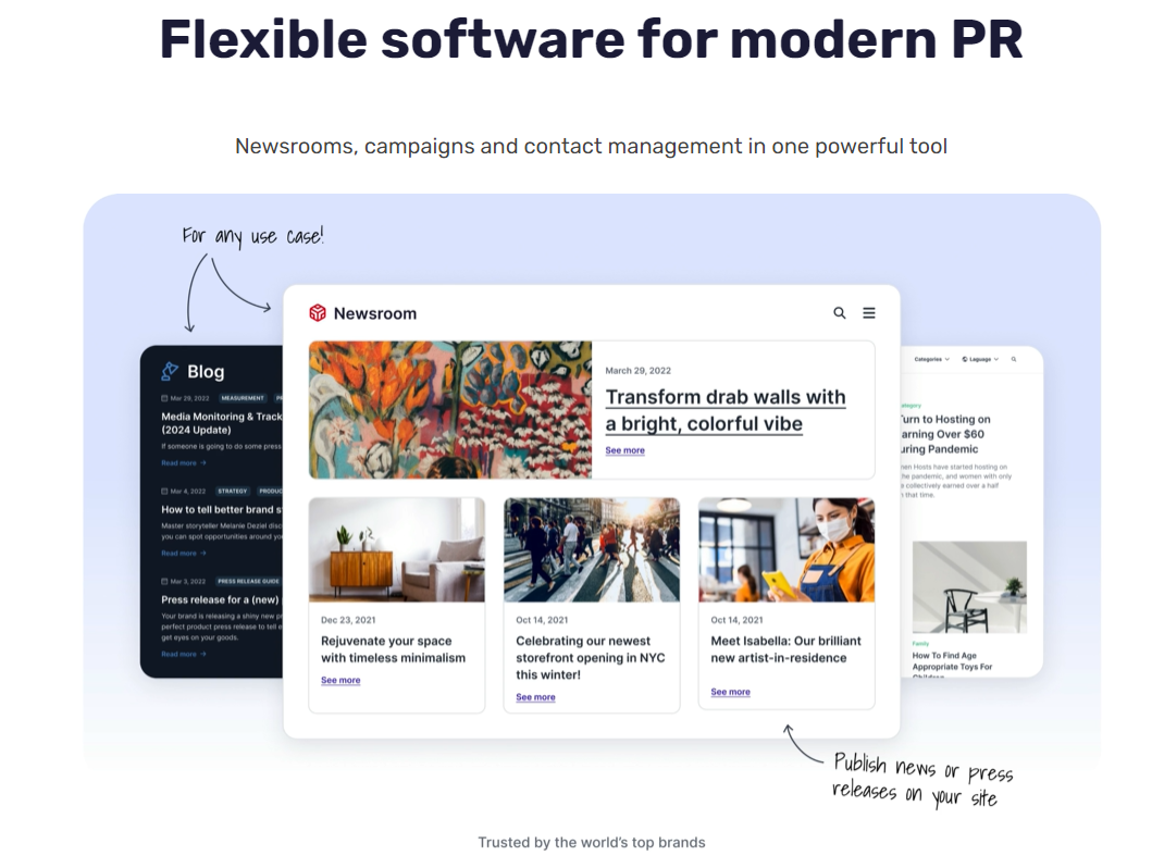 prezly homepage