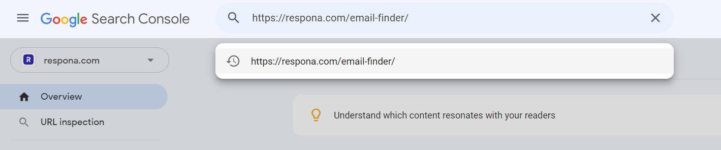submitting a page for indexing on GSC