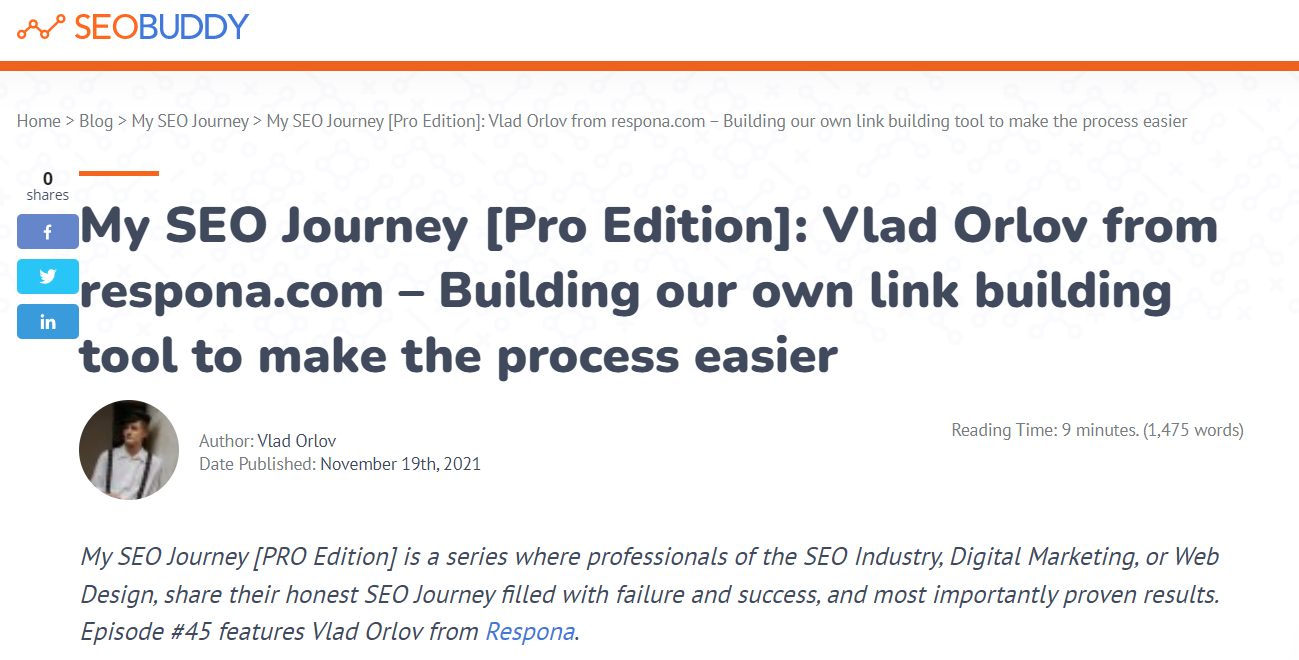 Example of a guest post
